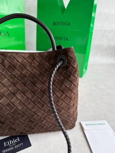 Bottega Veneta Suede Intrecciato Andiamo bag (1)