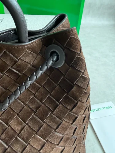 Bottega Veneta Suede Intrecciato Andiamo bag (13)