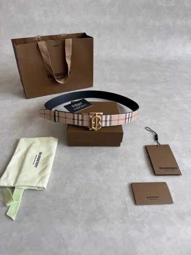Burberry Reversible Check TB Belt (9)