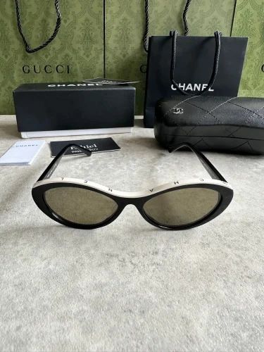 CHANEL 5416 Oval Sunglasses (1)
