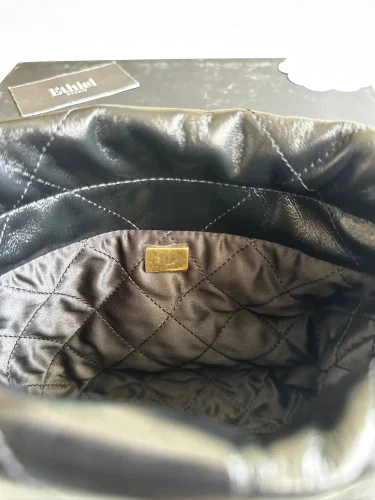 Chanel Mini 22 Bag with Pearl Chain (6)