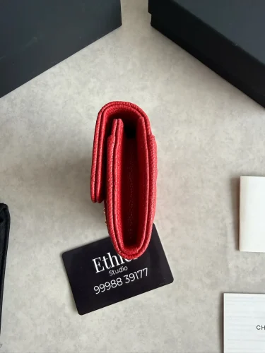 Chanel Quilted Caviar Flap Card Holder (1)