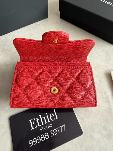 Chanel Quilted Caviar Flap Card Holder (3)