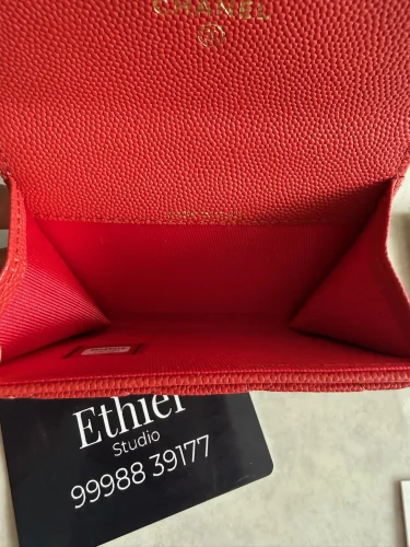Chanel Quilted Caviar Flap Card Holder (5)