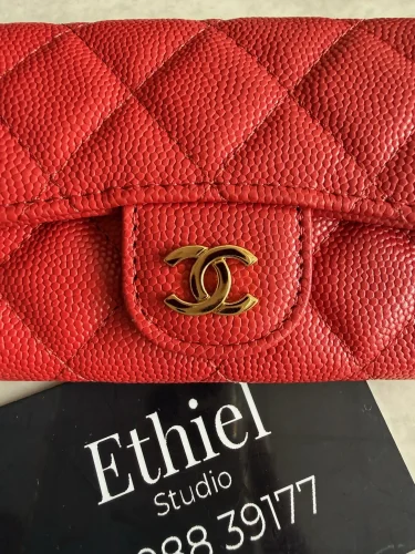 Chanel Quilted Caviar Flap Card Holder (7)