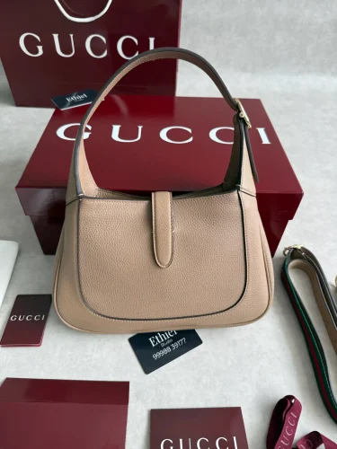 Gucci Jackie 1961 Small Textured-leather Shoulder Bag (3)