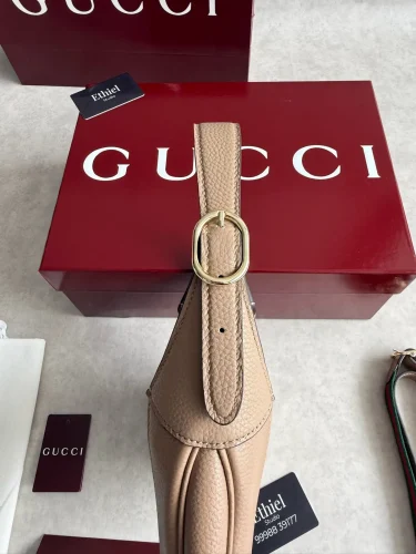 Gucci Jackie 1961 Small Textured-leather Shoulder Bag (5)