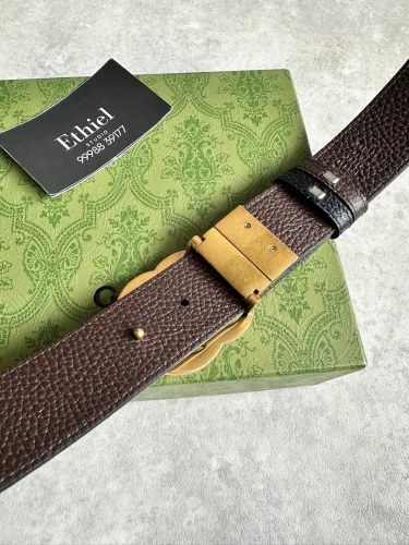 Gucci Reversible Leather Belt with Double G Buckle (5)