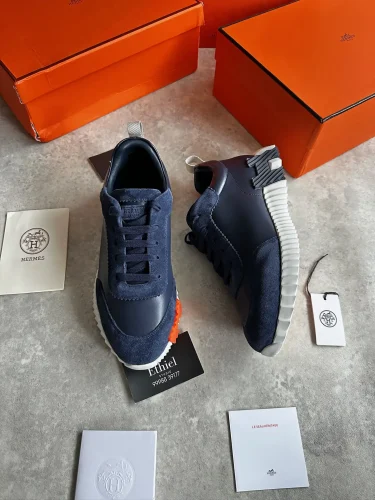 Hermès Bouncing Sneaker in the Bleu Océan (7)