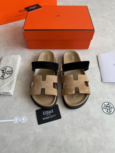 Hermes Chypre Sandals Two Tone (2)
