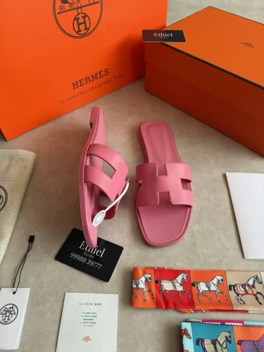 Hermès Oran Sandals, pink (5)