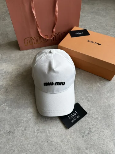Miu Miu Drill Baseball Cap, (1)