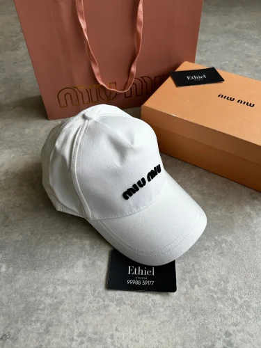 Miu Miu Drill Baseball Cap, (5)