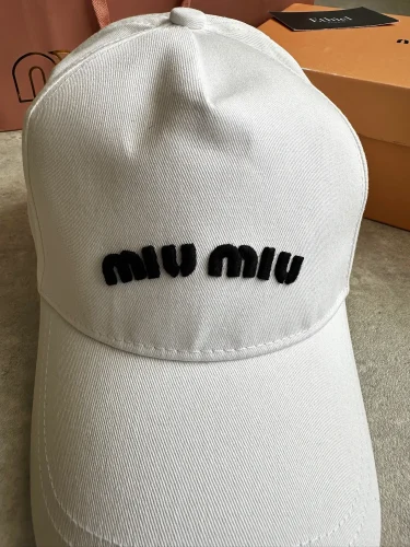 Miu Miu Drill Baseball Cap, (6)