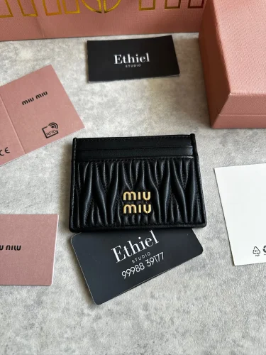 Miu Miu Matelassé Nappa Leather Card Holder (1)