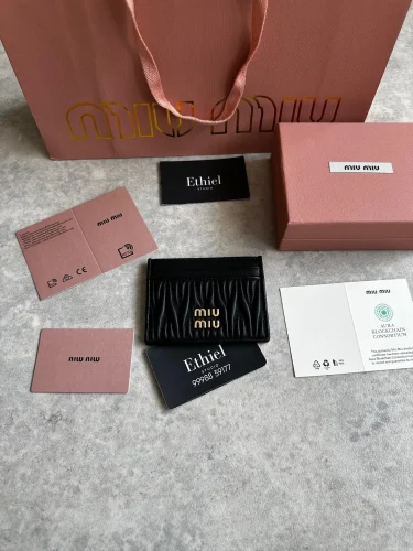 Miu Miu Matelassé Nappa Leather Card Holder (5)