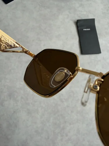 Prada PR A51S geometric gold-tone sunglasses (9)